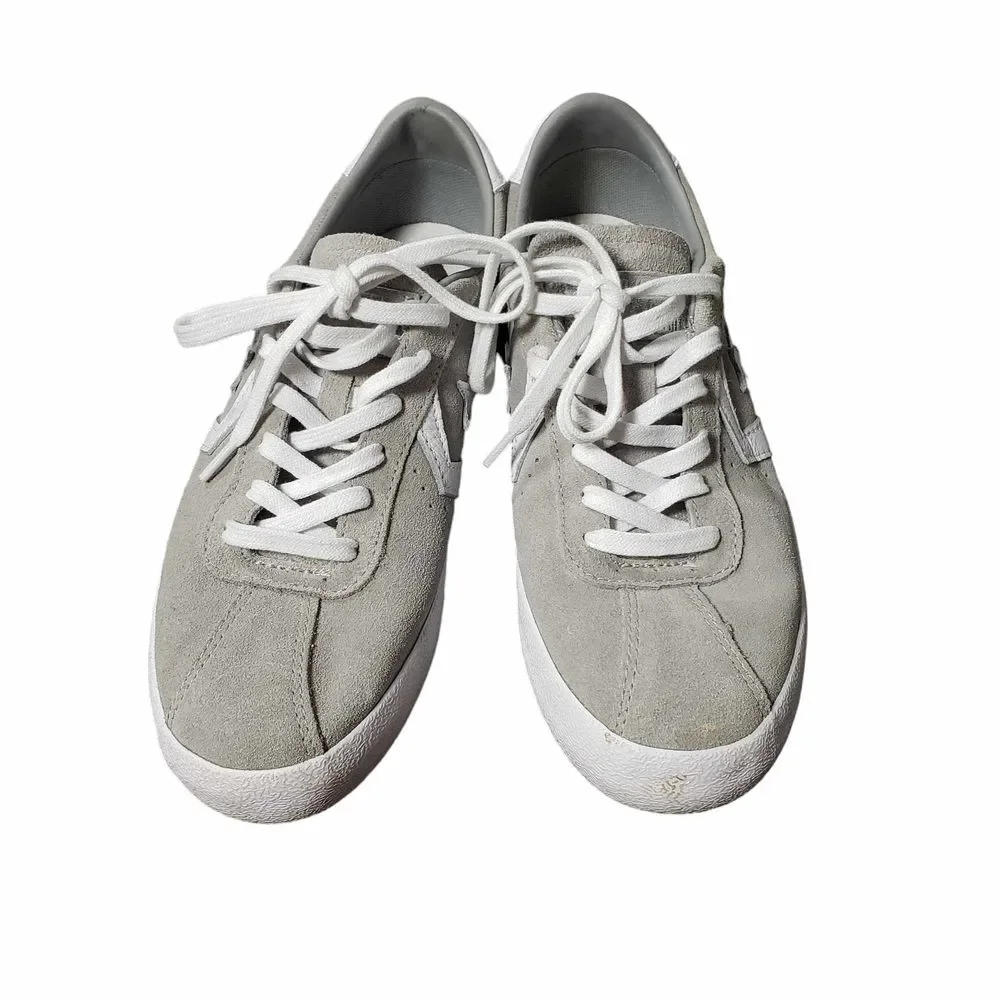 Converse Breakpoint Ox Women's size 8 Dolphin Gray White Suede Sneakers As is - Picture 4 of 10